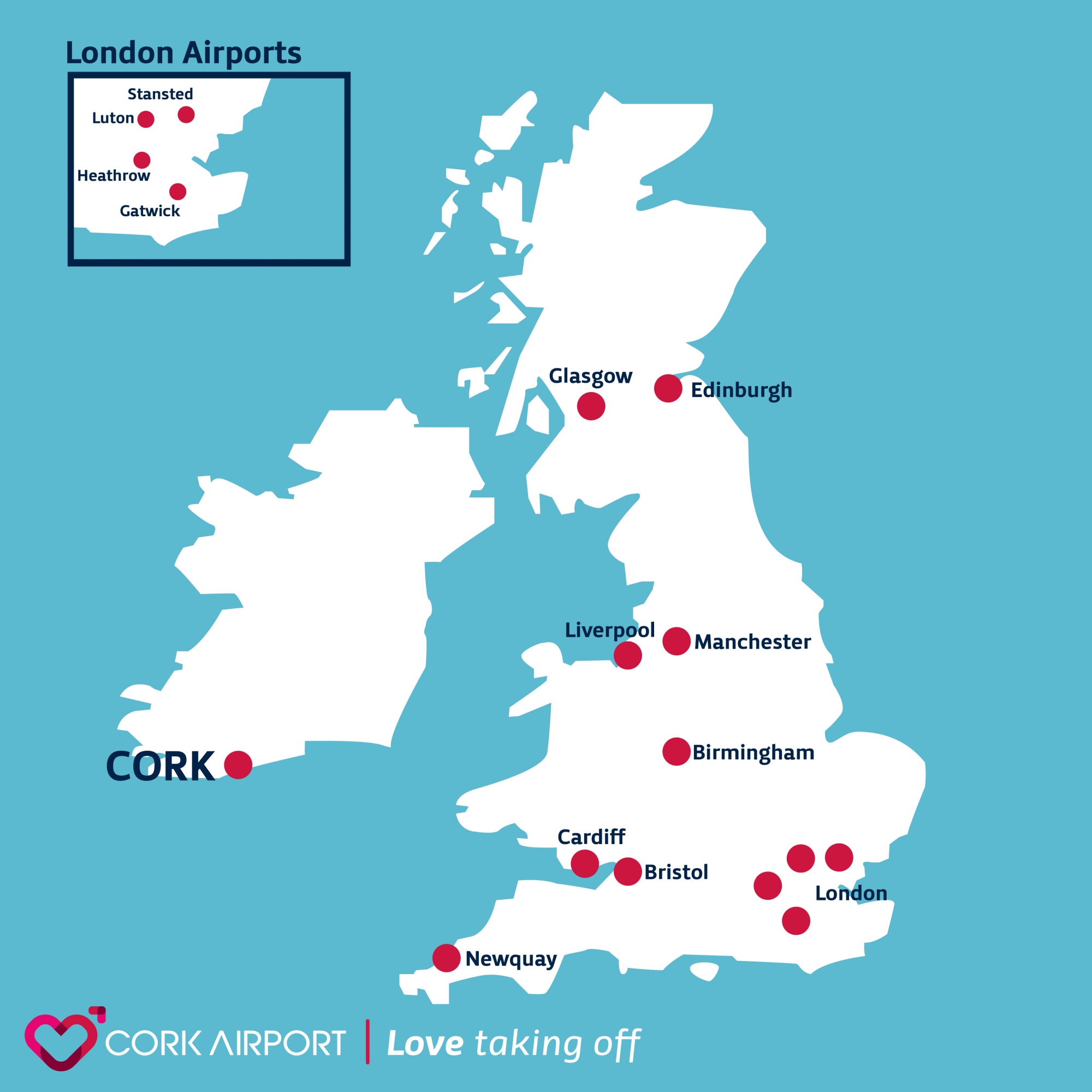 uk ireland route map august 2019